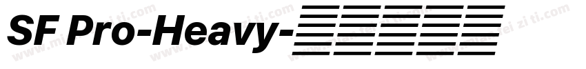 SF Pro-Heavy字体转换